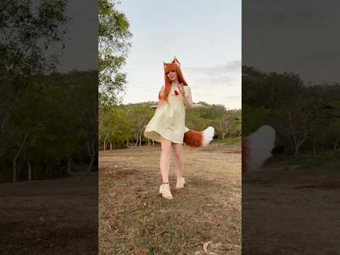 You need this fluffy tail in your life #cosplay #anime #spiceandwolf